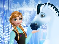 Игра Холодное сердце 2 - принцесса Анна и ее лошадь Игра Холодное сердце 2 - принцесса Анна и ее лошадь